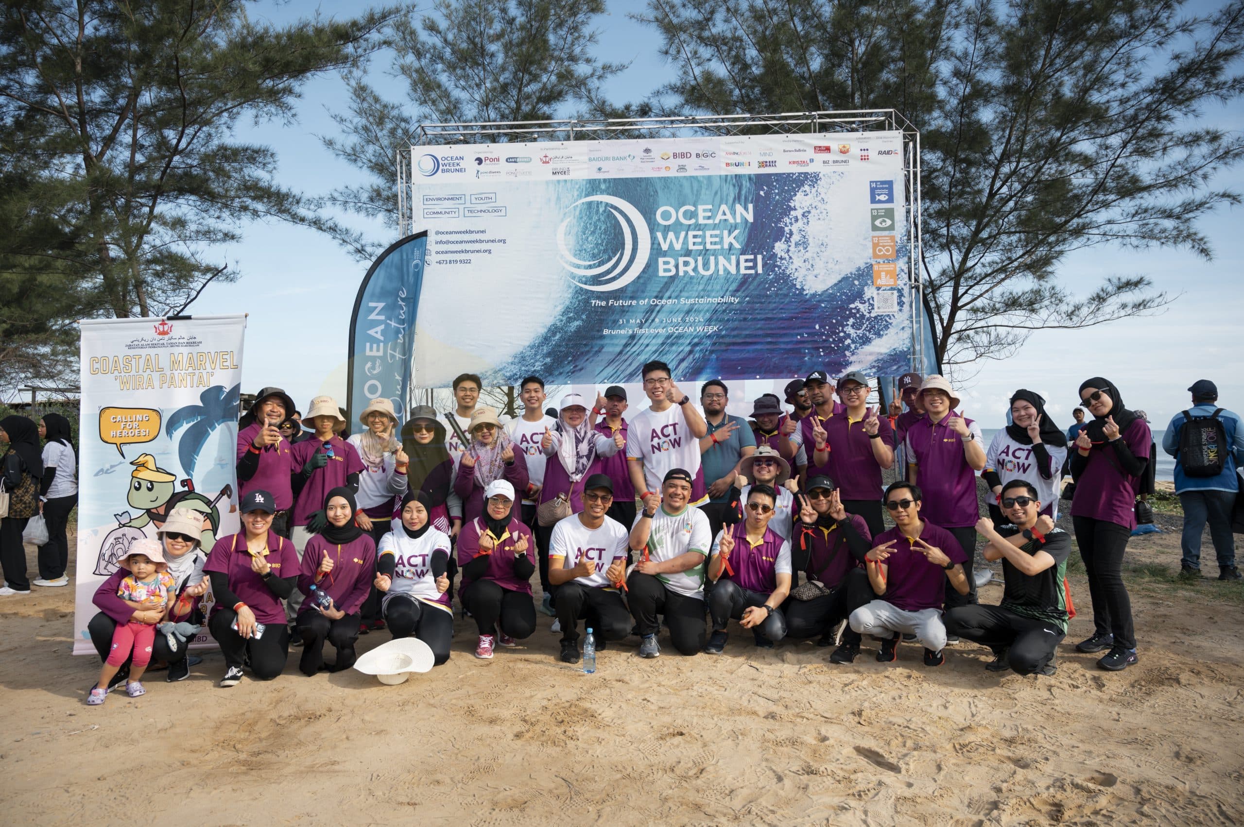 Beach clean up activity