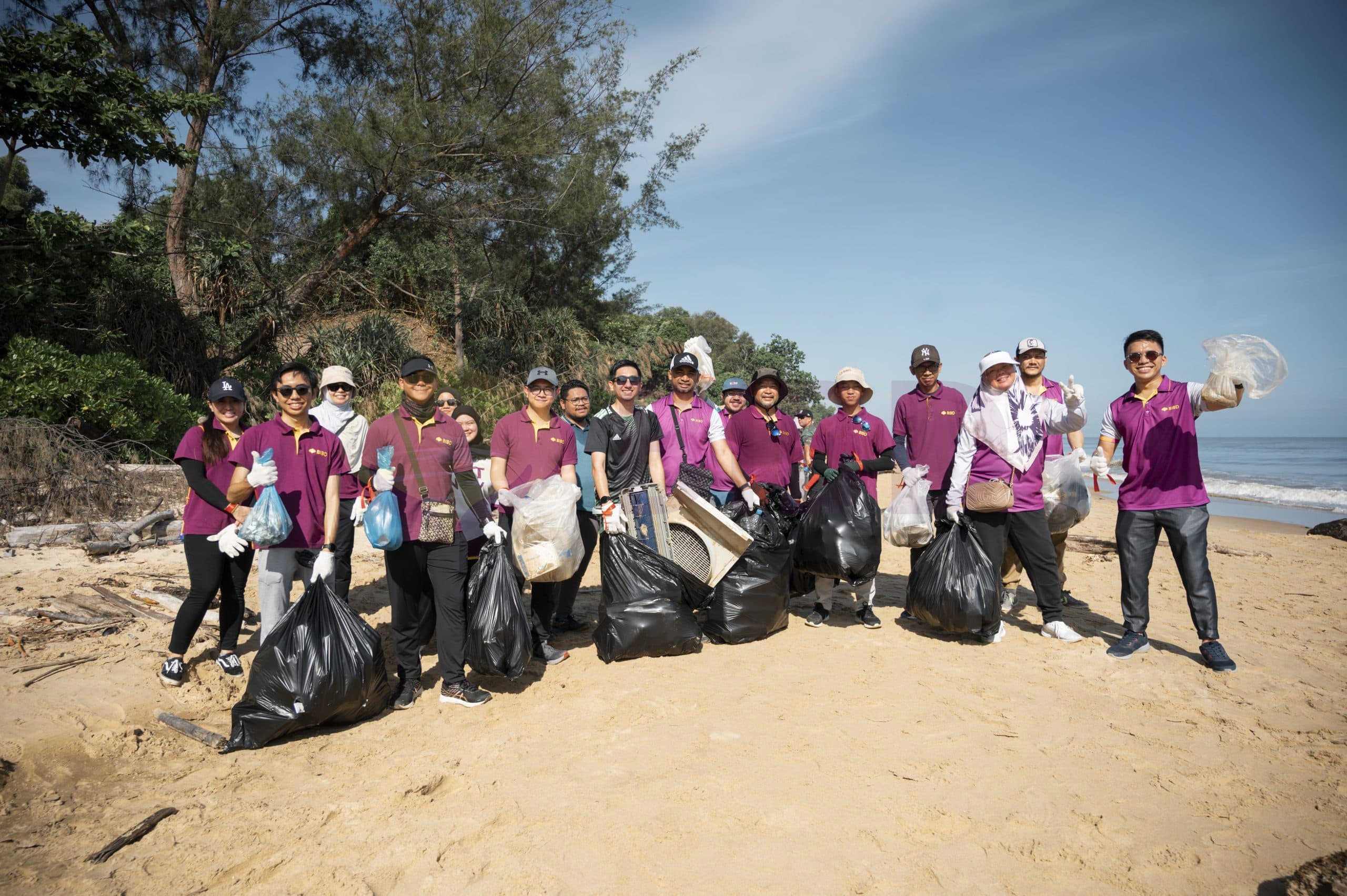 Community beach cleanup